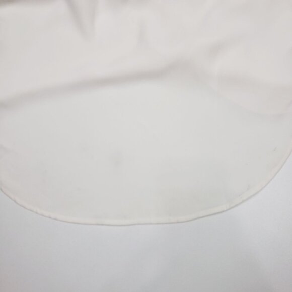 Madewell Contrast-Stitch Popover Shirt Women Small Winter White Crepe Blouse NWD - Picture 10 of 16